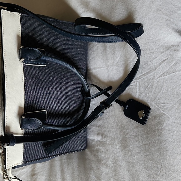 Kate Spade Bag | Kate Spade Cameron Denim Colourblock Satchel | blue/white - Picture 5 of 7